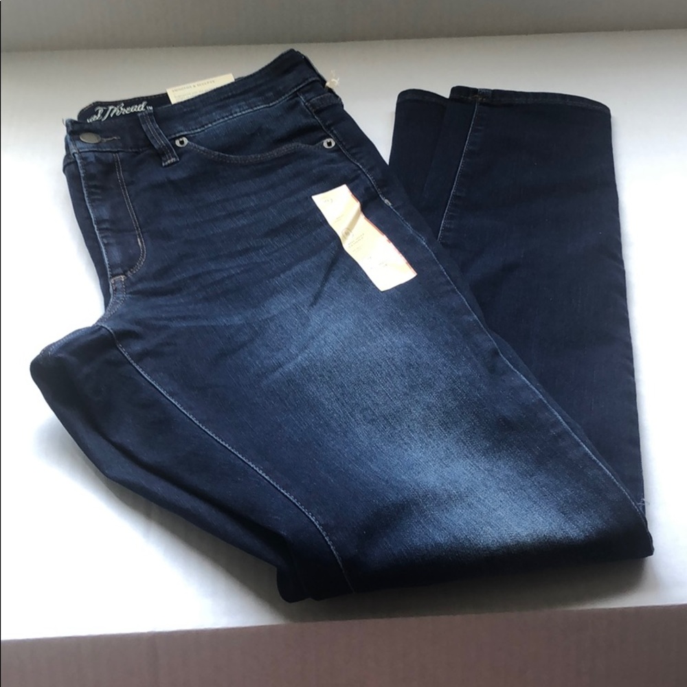 Dark was mid rise skinny